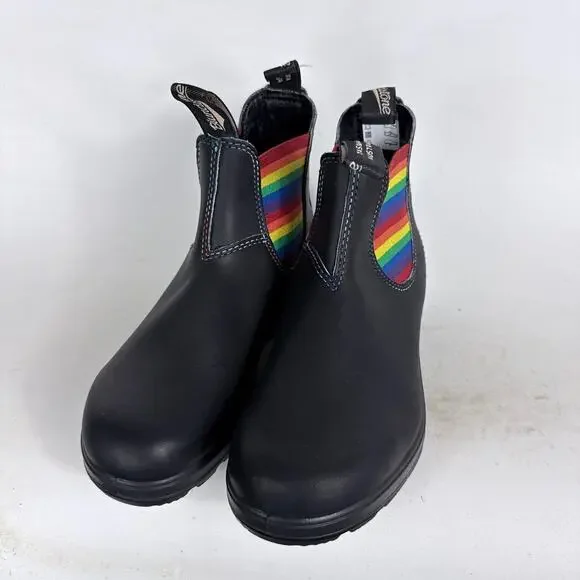 Blundstone Original 2105 Chelsea Boots Women's 7.5 Black Rainbow Elastic Slip-On - Picture 4 of 10